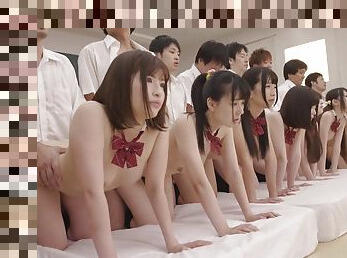 Japanese asian gangbang porn