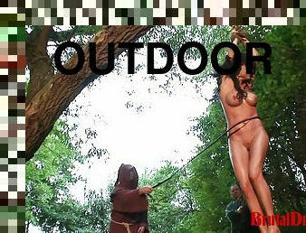 Gypsy Janessa is Punished with Outdoor Gang Bang Suspension & BDSM Fun for Forgiveness