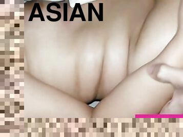 Asian teen student like the taste of cum