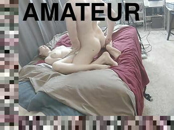 amatoriali, videocamera, scene-rubate, voyeur, brunette