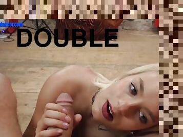 Double blondie dance and fuck