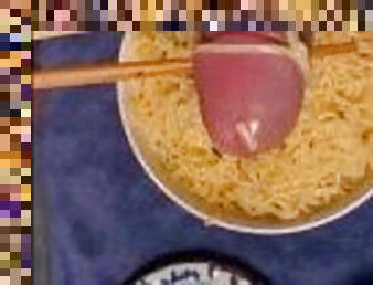 Today's menu - Cum Noodle Eat It Or Starve!