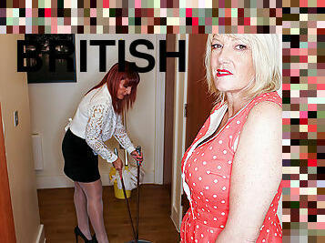 Amy and Beau Diamonds are two hot British lesbian Milfs who go down on each other
