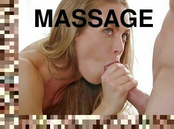 Hot Blonde With Big Tits Gets Dominated After A Massage