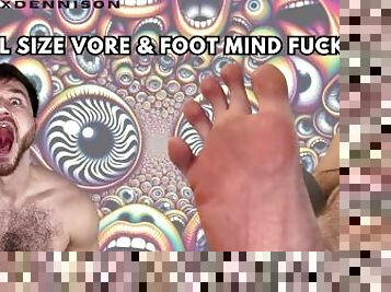 Full size vore & Foot mind Fuck