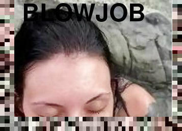 Fun wet and wailed blow jobs at the beach