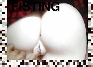 fisting, onani, pussy, amatør, anal, stor-pikk, leke, knulling-fucking, fetisj, alene