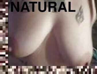 cul, gros-nichons, masturbation, orgasme, jouet, natte, naturel, mignonne, goth, tatouage