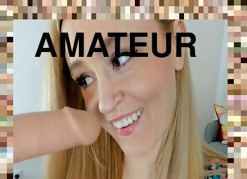 behåret, amatør, milf, deepthroat, strømper, synsvinkel, blond, webcam, kæreste-mandlig, solo