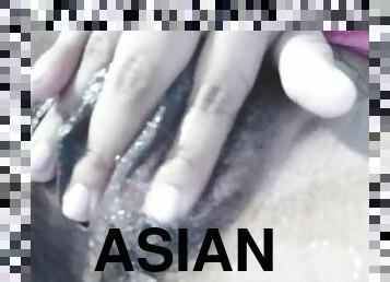 asia, mastubasi, orgasme, vagina-pussy, amatir, sayang, remaja, buatan-rumah, thailand, seorang-diri