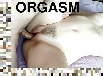 orgasm, amatör, brudar, cumshot, hemmagjord, sprut, naturlig, femdom