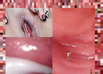 Giantess pussy endoscopy and micro man