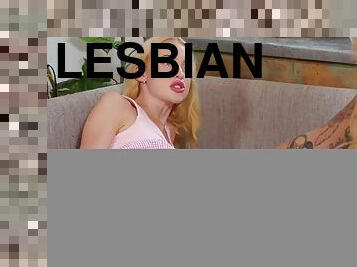 lesbian-lesbian, remaja, permainan-jari, pelacur-slut, ditindik, manis, basah