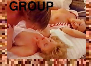 tettone, allaperto, vintage, sesso-di-gruppo, retro, calze, bionde