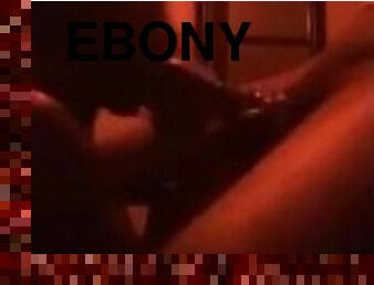 Ebony slut sucks stranger cock