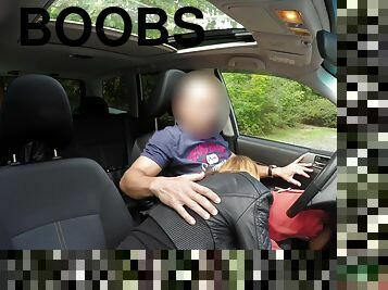 Chick With Perfect Ass And Boobs Gets Paid For Sex In Car