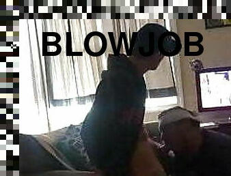 Hot blowjob at home