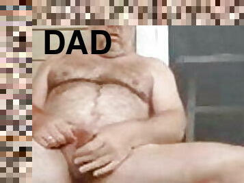 パパ, マスターベーション, 巨大なコック, ゲイ, ウェブカメラ, お父さん, 熊