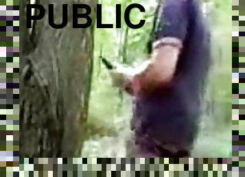 Public country boy dildo play