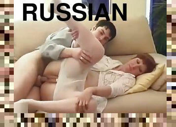 Russian step motherand son having sex