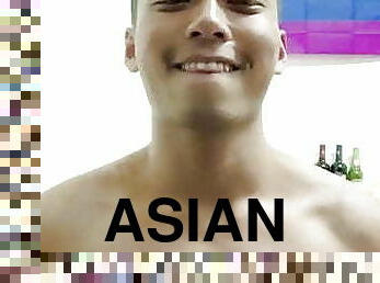 asiatisk, onani, amatør, homofil, cum, webkamera, søt, twink