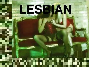 lesbian-lesbian, mainan, bintang-porno, gila, liar