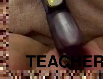 Teacher's dripping wet pussy needs filling