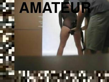 Amateur milf talked into naked photoshoot part1