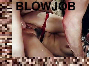 blowjob-seks-dengan-mengisap-penis, cumshot-keluarnya-sperma, latina, permainan-jari, sperma, seks-oral-anal, kasar