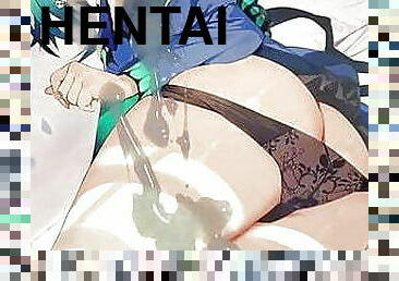 hentai bukkake to Vtuber&#039;s pretty illustration