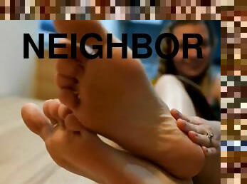 Pretty Neighbor Wants You To Rub Her Feet