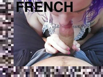 POV French Maid Sloppy BJ