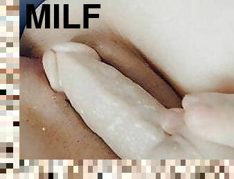 klit, onani, fisse-pussy, milf, legetøj, massage, britisk, dildo, biseksuel