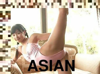 Fetching asian youthful harlot having a passionate masturbation