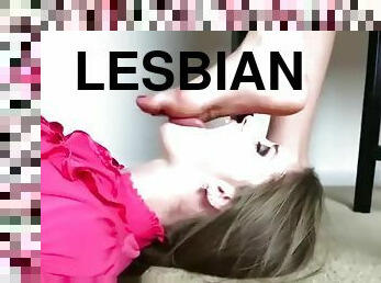 lesbian foot worship