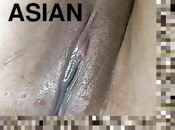 asiatisk, pissande, fitta-pussy, milf, hemmagjord, tight, små-bröst