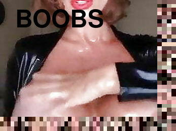 Big boobs oil