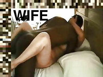 BBC Destroys Slut Wife&rsquo;s Pussy While Husband Watches