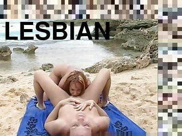 כוס-pussy, לסבית-lesbian, החוף