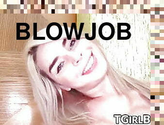 Blonde tbabe hardcore doggystyle after sloppy blowjob