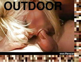 Outdoor Bone With Natural Pornstar Blonde Enjoyment