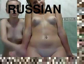 Russian girls in bathtub