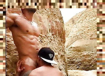 anal, penis-besar, homo, pantai, bersetubuh, webcam, berotot