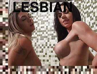 lésbicas, estrela-porno