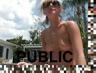 Nude Sunbathing By The Pool - DreamGirls
