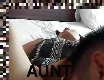 asia, dewasa, jenis-pornografi-milf, buatan-rumah, thailand, tante