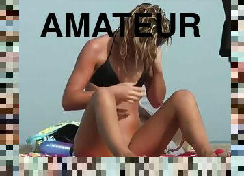 nudisti, allaperto, pubblici, amatoriali, serie, videocamera, spiaggia, voyeur