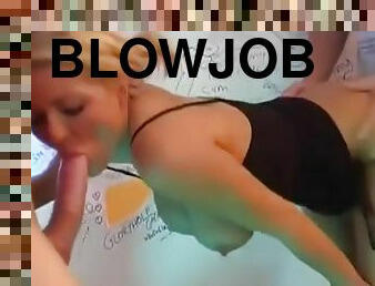 Glory Hole Blowjob Busty Amateur Blonde Fucking In Stall