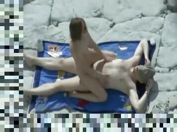 nudisti, allaperto, pubblici, amatoriali, serie, videocamera, coppie, spiaggia, voyeur