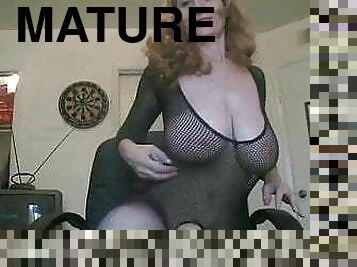 Saggy Boobed GILF in Body Stocking